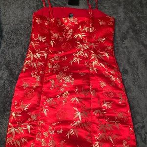 Red mini dress size small